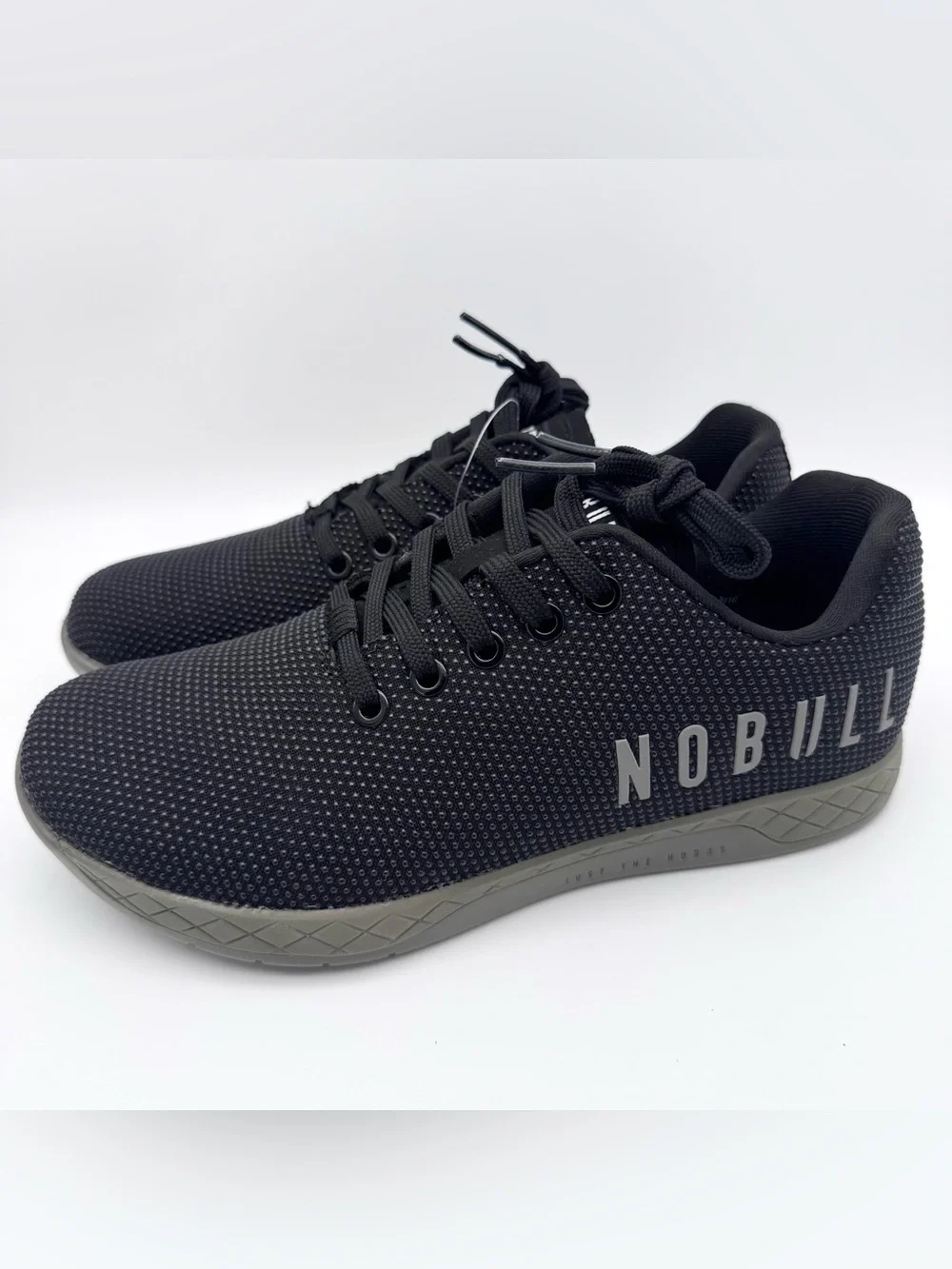 NOBULL SuperFabric Outwork Trainer Black Women Size 8 Gym Shoes NWOB